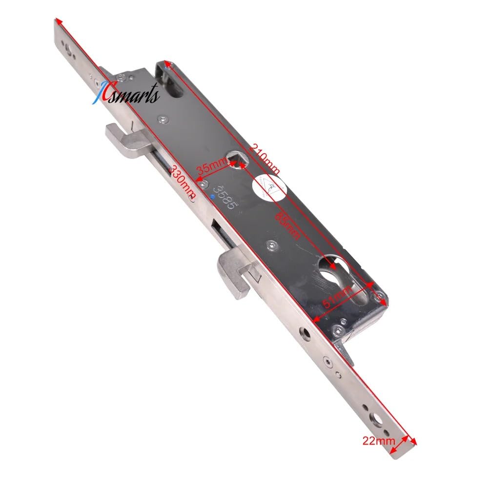 Serratura Porta Serratura del corpo della serratura dell'acciaio inossidabile 330 * 22mm 3585 di alta sicurezza for la porta scorrevole