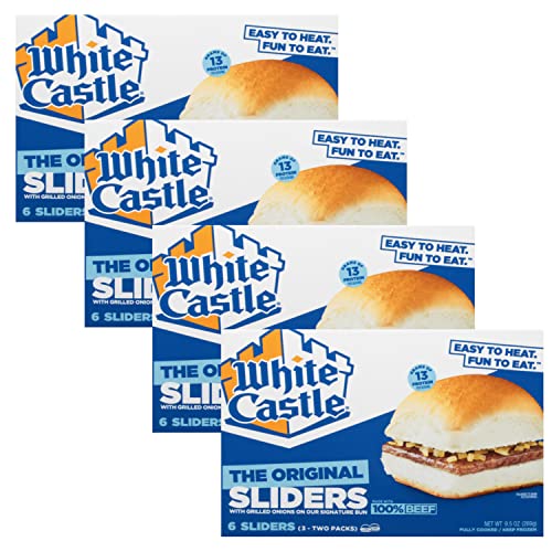 White Castle Hamburgers with Grilled Onions on Our Signature Bun