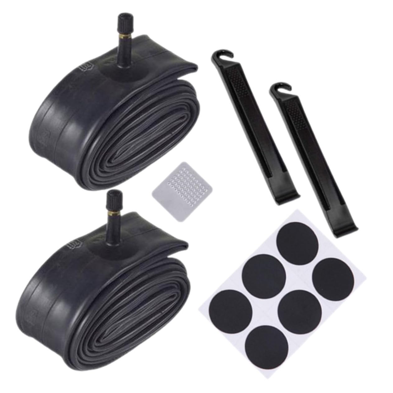 WOONEKY 1 Set Mountain Bike Inner Tube Inner Tubes Tire Levers Repair Kit Patch Bags Easy to Install Durable High Strength for Quick Bicycle Tire Repairs