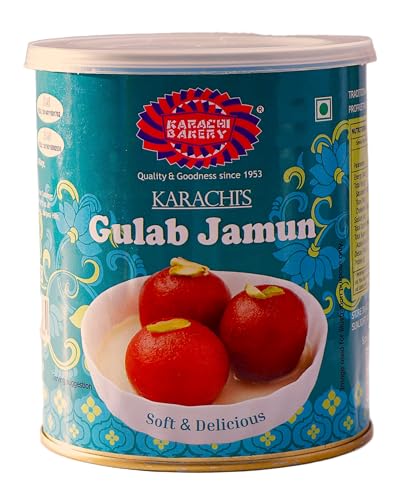 Image of Karachi Bakery Kaju Katli 200gm & Gulab Jamun 1kg, Mouth Watering Diwali Sweets, Indian Mithai, For Family, Friends on Special Occasions