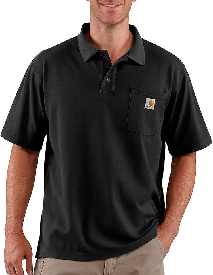 Carhartt Men's Loose Fit Midweight Short-Sleeve Pocket Polo