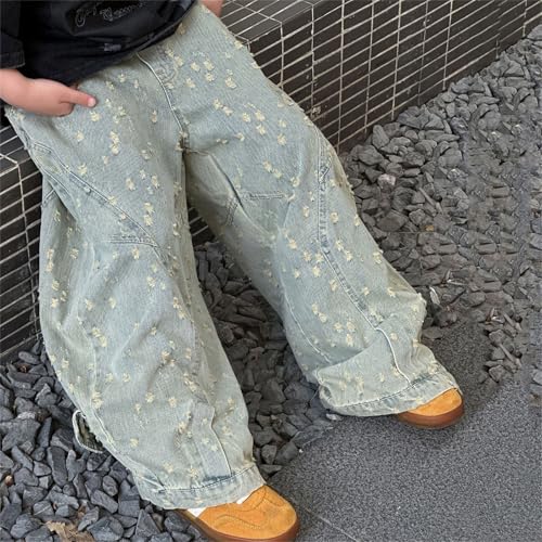 Boys Casual Denim Pants Comfortable Elastic Waist Straight Leg Jeans for Kids Ideal for Everyday Wear Outdoor4