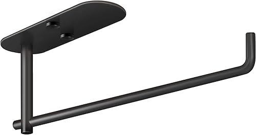 Vista 8 de VAEHOLD Soporte autoadhesivo para toallas de papel debajo del gabinete, soporte de rollo de papel montado en la pared con efecto de amortiguación