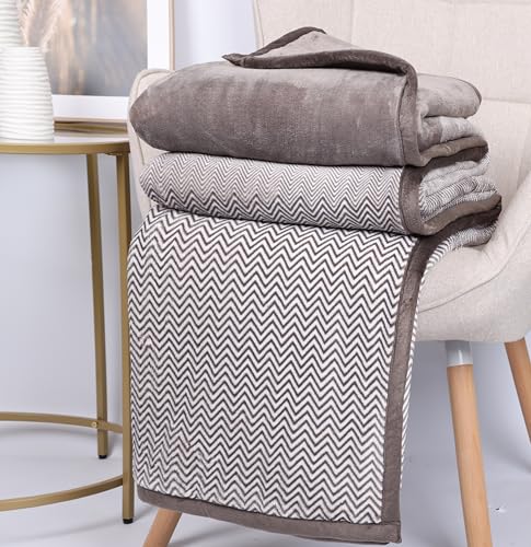 Betz Luxus Kuscheldecke Flauschig Sofa Fleecedecke Monte Carlo - Wohndecke XXL Warm Sofadecke Decke Couch Größe 150x200 cm Farbe beige