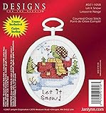 Janlynn 21-1058 Let it Snow 2-1/4 by 2-3/4-Inch Counted Cross Oval Stitch Kit, Mini