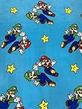 Super Mario Anti Pill Fleece Fabric-Sold by The Yard
