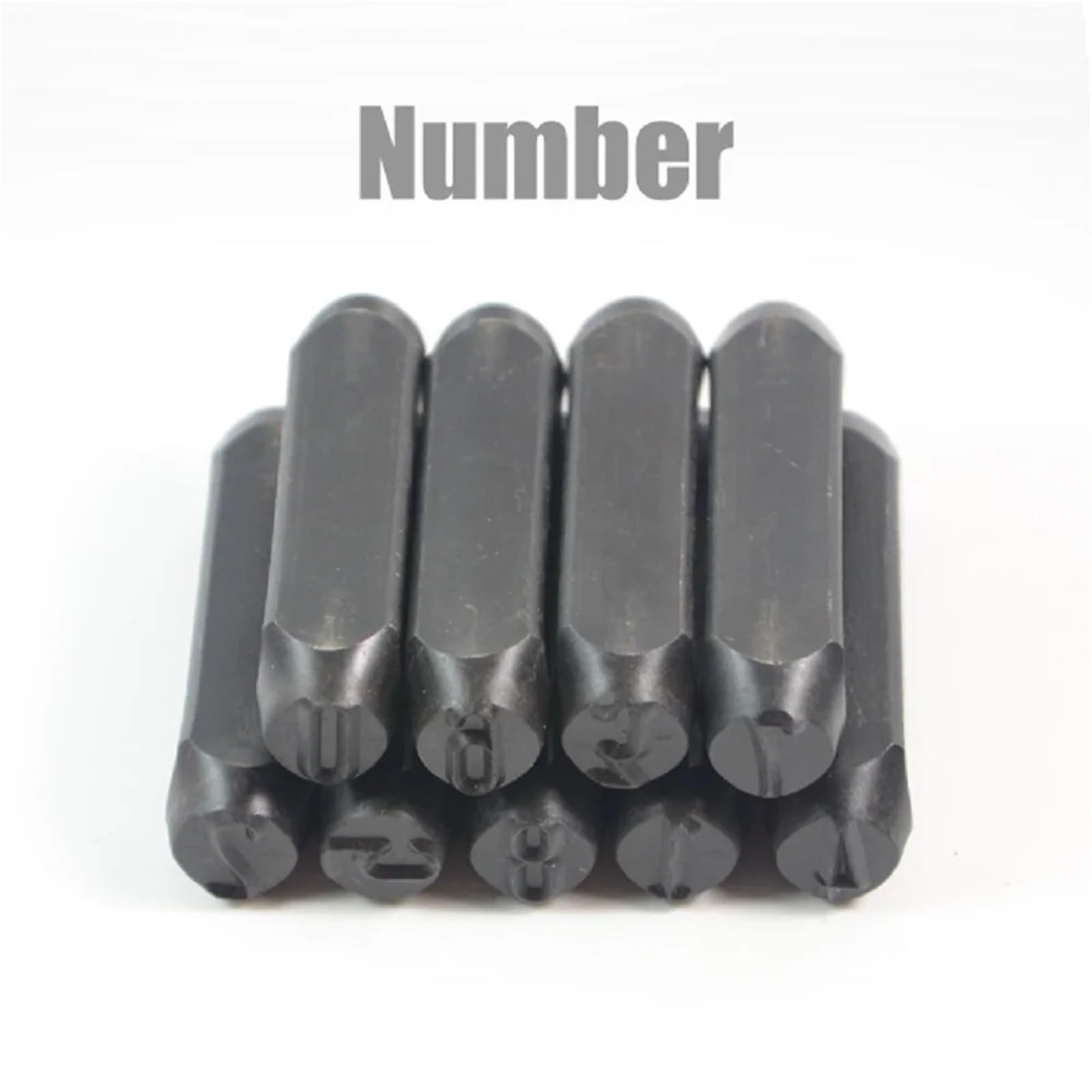 Set di punzoni for timbri con numeri alfabetici in acciaio legato | For la creazione di gioielli: set di timbri con numeri alfabetici in acciaio