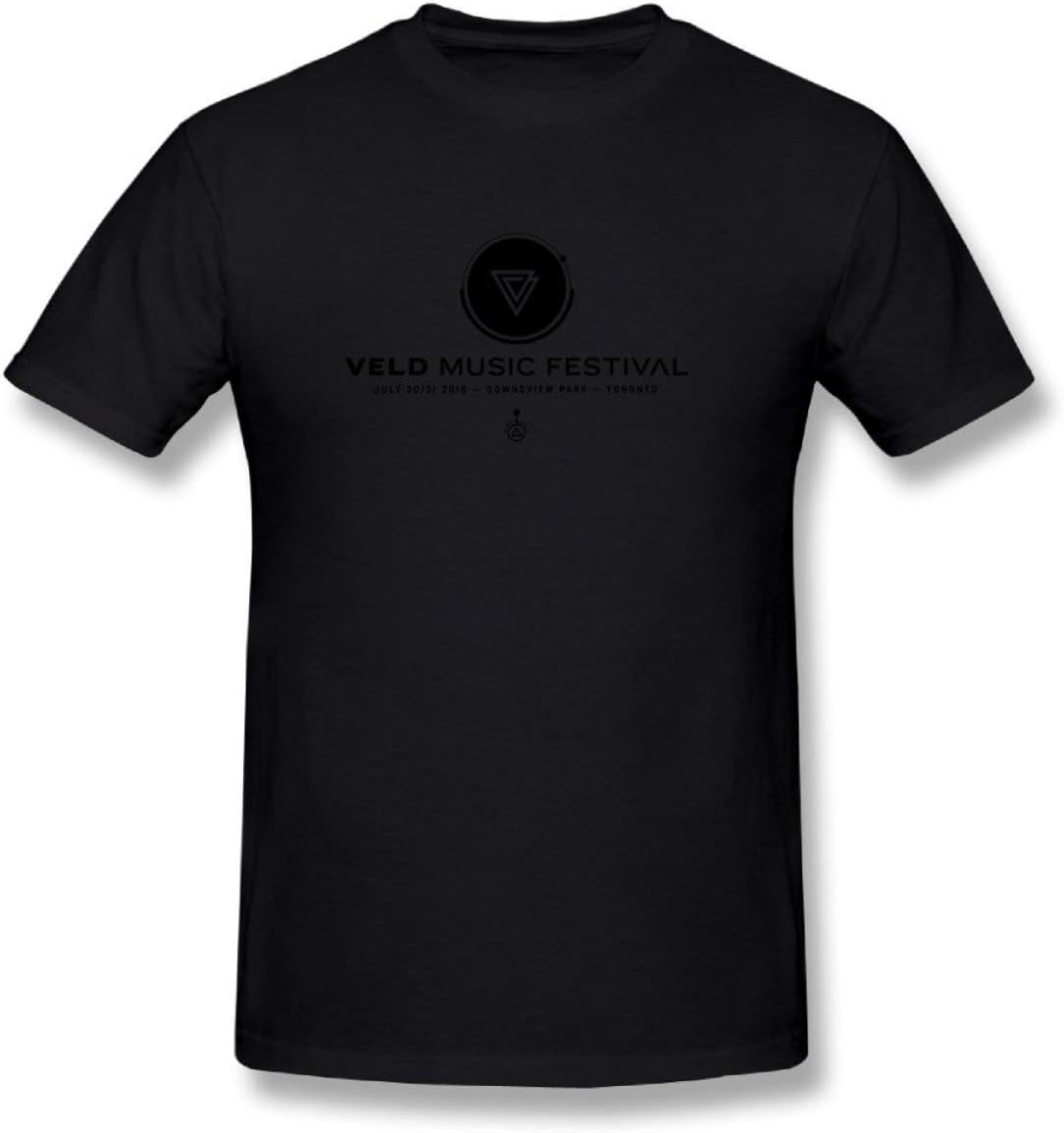 VELD Music Festival 2016 Logo DIY Men's Fashion Cotton Crewneck Short Sleeve T-shirt