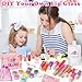 BRIPATI DIY Lip Gloss Making Kit, DIY Lip Glosses Set to Make Your Own Lip Stick, Fun Craft Makeup Lipglosses, All-Inclusive Moisturizing Handmade Lip Glaze Supplies Set for Beginner Women Girls