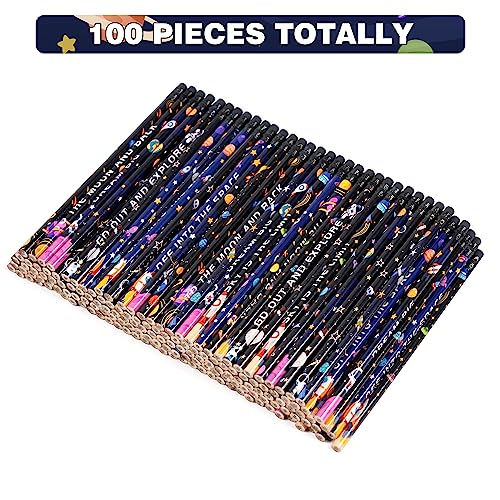 Lápices Grafito Tema Espacial 100 Piezas Kolewo4ever miniatura 2