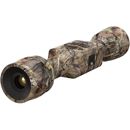 ATN MossyOak Thor LT Ultra Light Thermal Hunting Camouflage Scope w/ 60Hz Thermal Sensor, One Shot Zero, 10hrs+ Battery Power