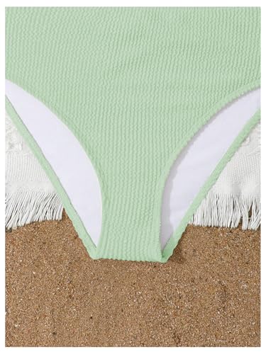 Image of RoseSeek Girl's 2 Piece Padded Bathing Suit Wireless Starfish Swimsuit Spaghetti Strap Vacation Beachwear Set