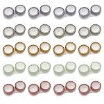 20 Pack Clear Contact Lens Case, 5 Colors Leak-Proof Bulk Cases, Compact Eye Contact Holder with L/R Mark, Style A