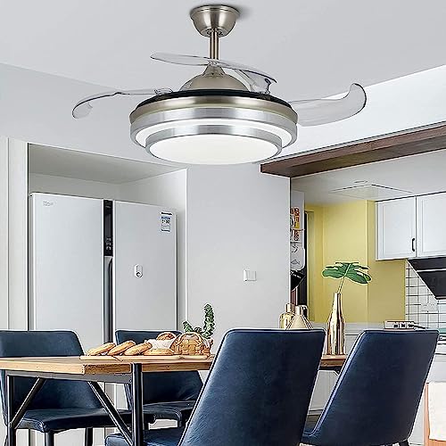 Ventilador de techo con luz LED que oculta aspas para restaurante 7