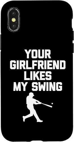 Miniatura 4 de iPhone 1212 Pro Your Girlfriend Likes My Swing - Divertida funda de béisbol