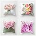 Dooqon Nordische Rosen 4er Set 60x60cm Kissenbezüge doppelseitig HD-Druck Quadratische Leinen Wurf Kissenbezug Dekorative Geschenk Mit Unsichtbarem Reißverschluss Für Wohnzimmer, Sofa, Schlafzimmer MI 4 günstig Kaufen-Dooqon Nordische Rosen 4er Set 60x60cm Kissenbezüge doppelseitig HD-Druck Quadratische Leinen Wurf Kissenbezug Dekorative Geschenk Mit Unsichtbarem Reißverschluss Für Wohnzimmer, Sofa, Schlafzimmer
