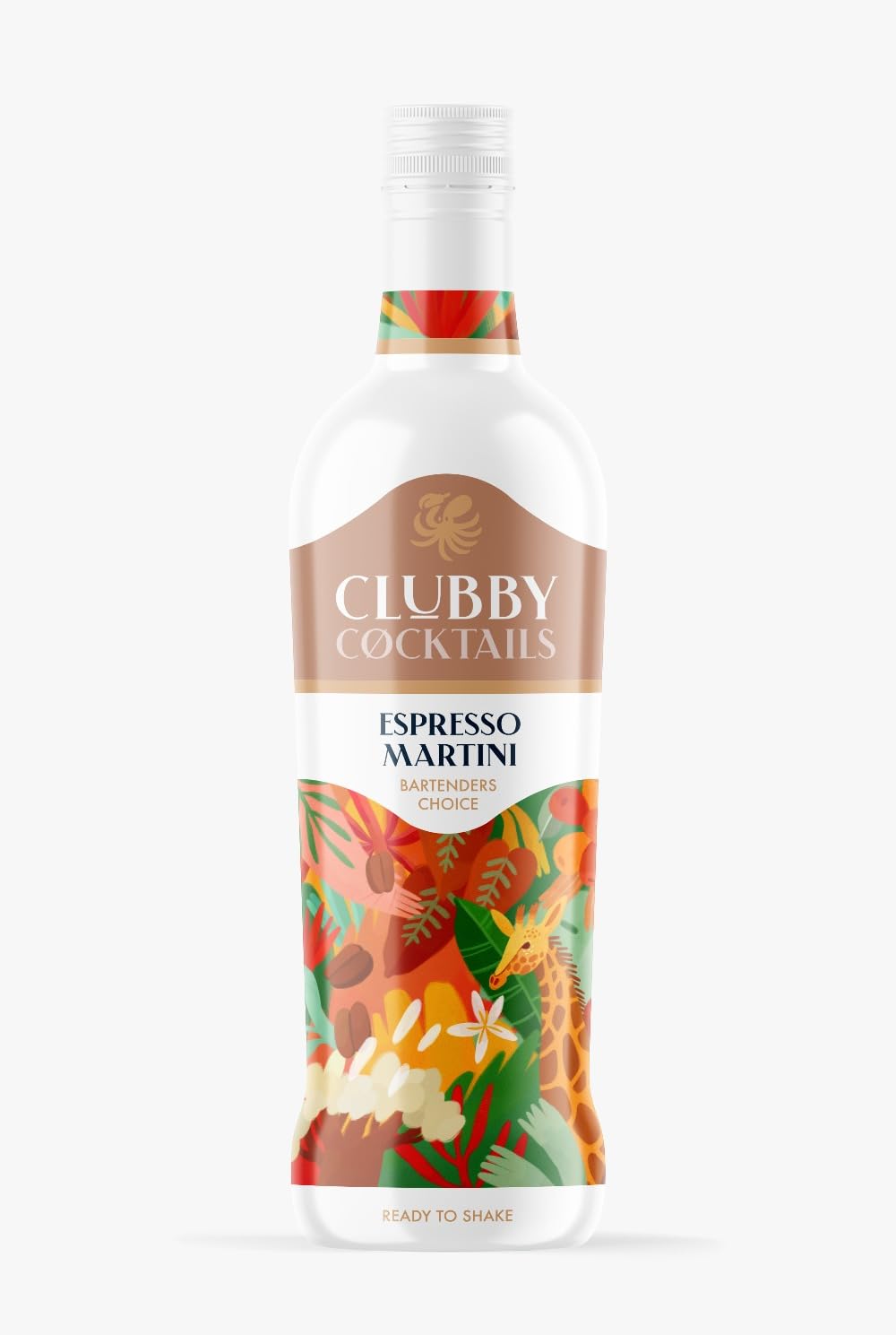 Clubby Cocktails Espresso Martini | Ready to Drink Cocktail | 70cl 18% ABV | Just Add Ice | Premium and Ready to Drink
