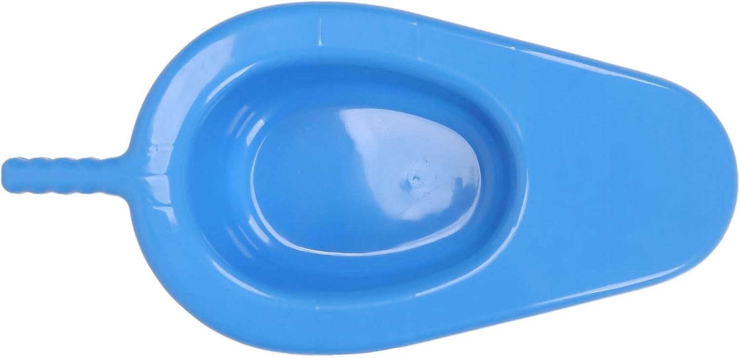 Plastic Bedpan Large Bed Pan 2.5cm Radian Strong Load Bearing 10 Degree Slope PP Bedpan with Auxiliary Handle for Hospitals for Pregnant Woman
