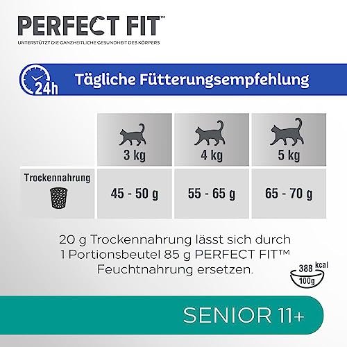 PERFECT FIT™ Katze Beutel Senior 11+ mit Huhn 3x2,8kg