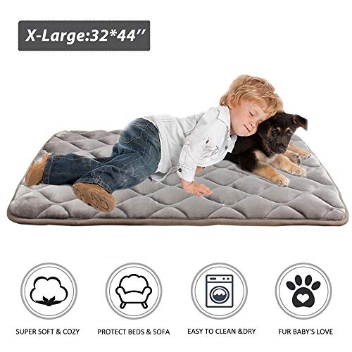 furrybaby Dog Bed Mat Crate Mat with Anti-Slip Bottom Machine Washable Pet Mattress