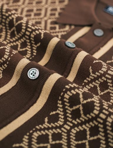 PJ PAUL JONES Men's Polo Shirts 70s Vintage Shirts Contrast Knitted Polo Shirts4