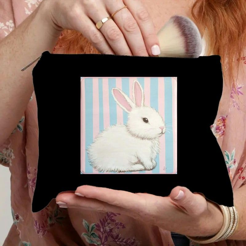 Bunny Travel Tote Bag, Ladies Accessories for Travel Essentials, Large Capacity Cosmetic Bag, Multi-Functional Storage for Daily Use Black3