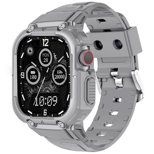 CABOBE Apple Watch �o���h �P�[�X ��̌^ �Ή� 49mm 45mm 44mm 42mm 41mm 40mm 38mm �A�b�v���E�I�b�` �o���h �A�b�v���E�I�b�` �x���g TPU�P�[�X ��̌^ Apple Watch Series 9/8