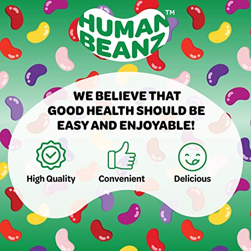 Human Beanz Fiber Jellybean Gummies for Adults, Nutritional Vegetarian Supplements, 150 Jellybeans - Image 7