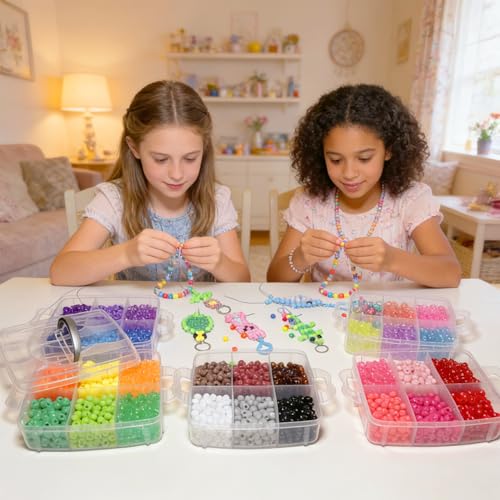 Cuentas Kandi luminosas en 30 colores para kit de fabricación de llaveros 5