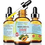 PAPAYA SEED OIL WILD GROWTH. 100% Pure / Natural / Undiluted/ Virgin / Unrefined Cold Pressed Carrier Oil. For Skin, Hair, Lip and Nail Care (0.5 Fl. oz. - 15 ml.)