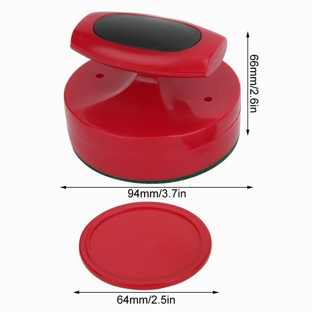 Poussoir de Jeu de Hockey de Table de 94mm 2 pièces poussoirs de Jeu de Hockey de Table d'air de Grande Taille avec Accessoire de Dispositif de Percussion de Hockey de 4 rondelles