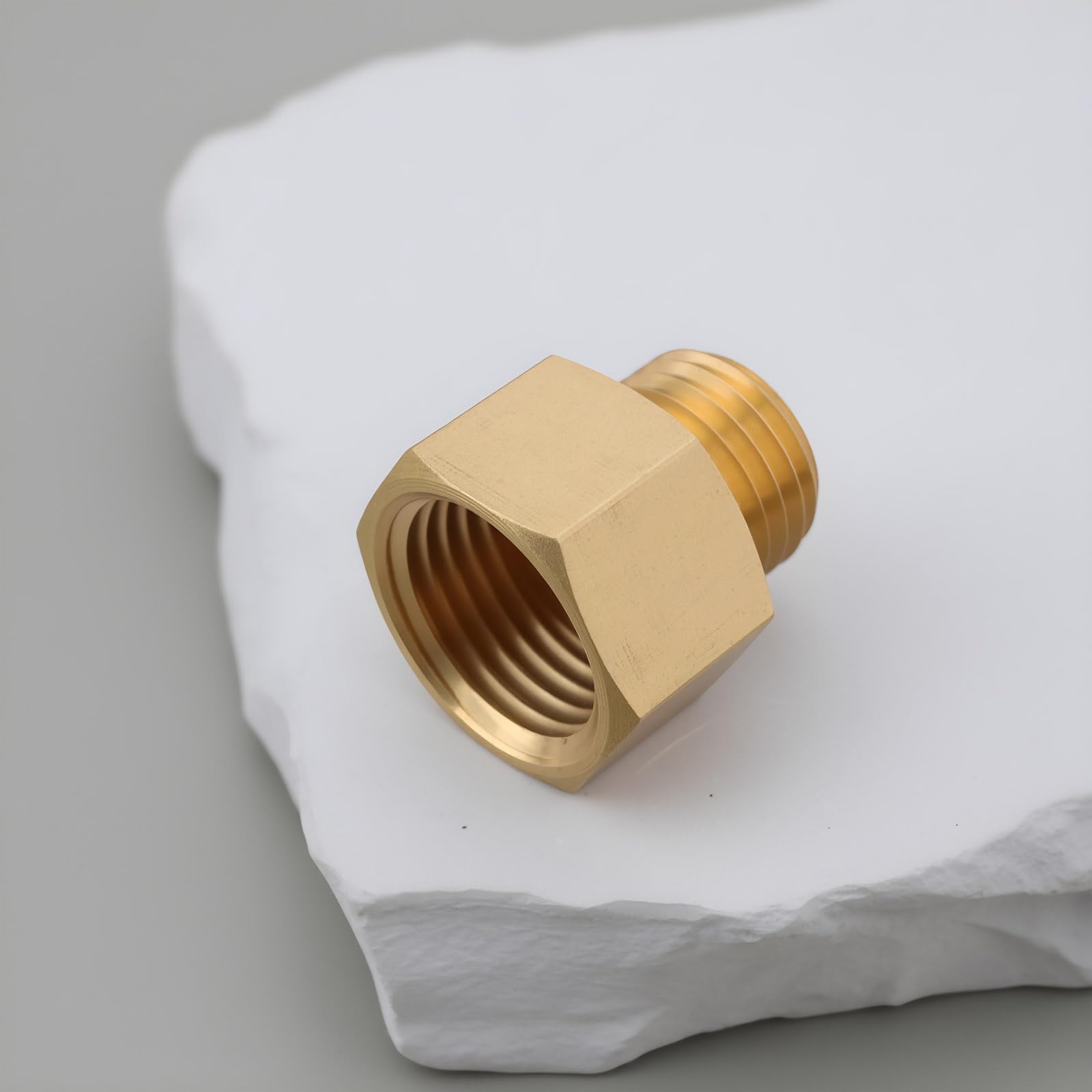 2 STÜCKE M16 X 1,5 Buchse auf M14 X 1,5 Stecker Messing Reduzieradapter für Hydraulische Pneumatische