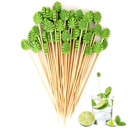 Bravien Cure Dent Apero, Fruits Arbres 100pcs 12cm Idéal pour