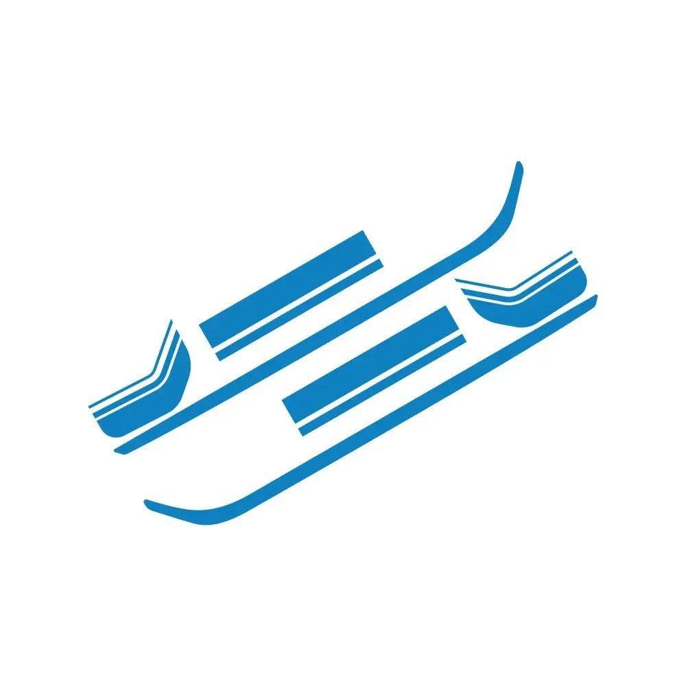 Dabhuoc Glossy Blue For Fiat Talento Accessories Camper Van Bonnet Side Custom Decor Stripes Graphics Vinyl Decals(Glossy Blue)