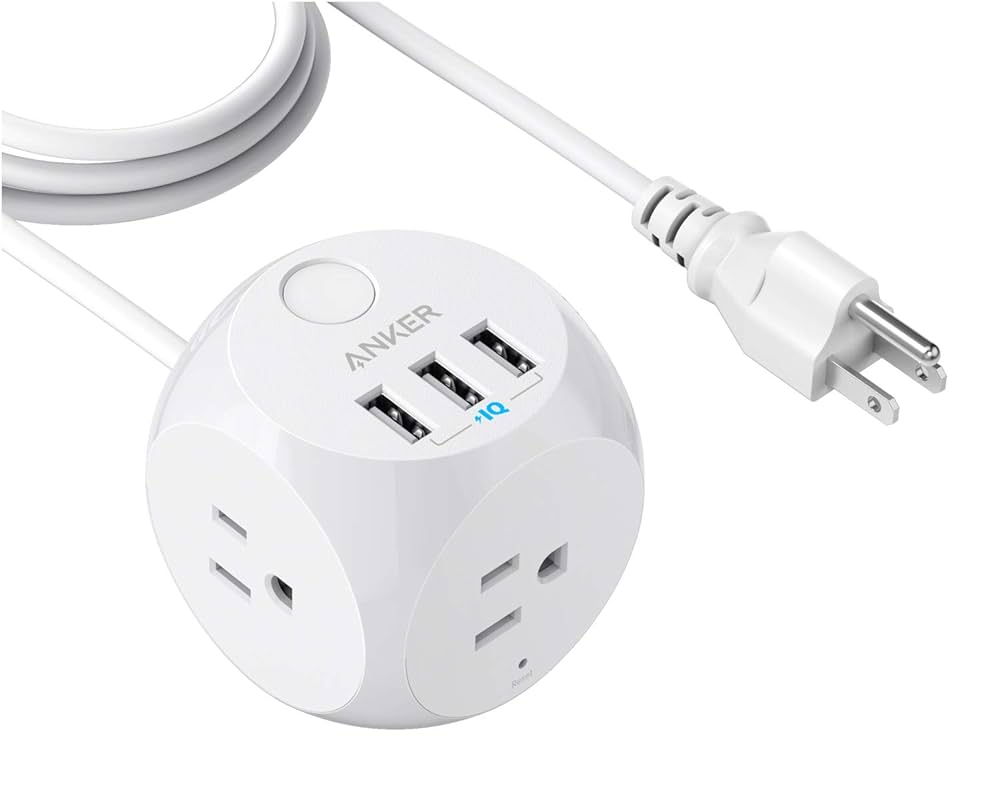 gura Anker Amazon.com: Anker Power Strip with USB, 5 ft Extension Cord