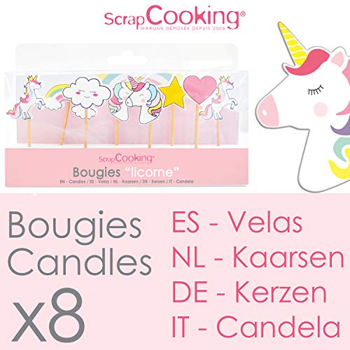 8 Unicorn Candles #TOP2