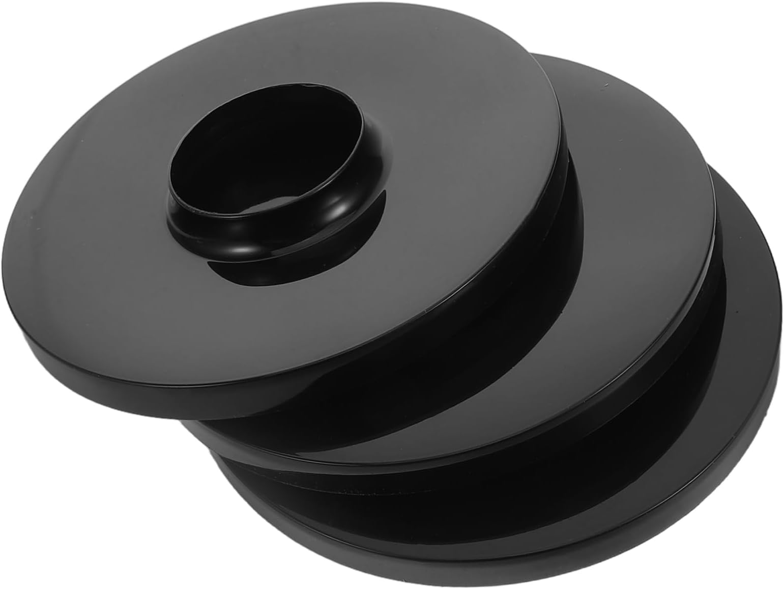 3pcs Black Plastic Base Chassis for Electric Fans Replacement Pedestal Accessory for Various Stand Fan Models Easy Installation Stylish Decor Enhancer Design