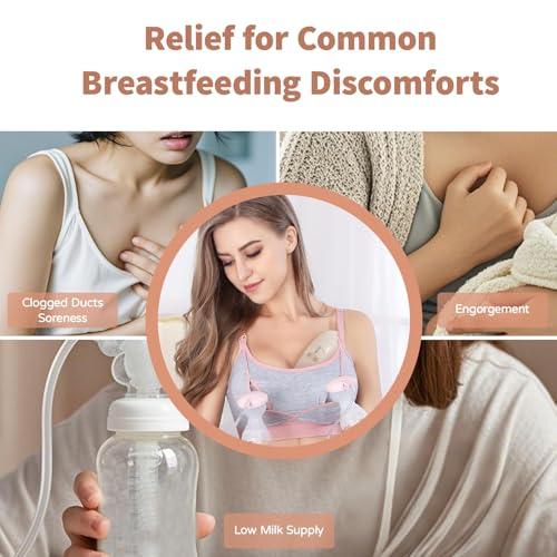 Image of NCVI Warming Massager, 2-in-1 Heat-Vibration for Engorgement Relief, 2-Pack