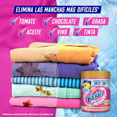 Miniatura 5 de Vanish Gold Quitamanchas - nuestra mejor fórmula en Polvo, sin Lejía, 1450gr