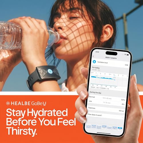 Image of HEALBE Calorie Tracker, Automatic Calorie Intake Smart Band with App, Screen-Free Activity Tracker, Health Tracker, Sleep, Hydration, Stress, 24 /7 Heart Rate, 5 ATM Waterproof
