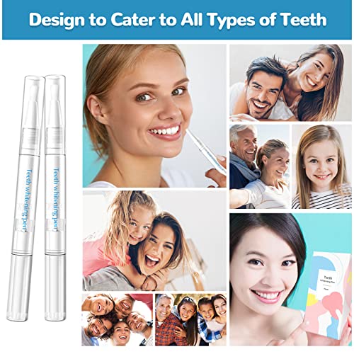 Teeth Whitening Pen 4 Pcs, Instant Bright White Teeth, Natural Gentle Teeth Whitening Essence For Sensitive Teeth, Advanced Whitening Formula Effectively Removes Coffee And Tea Stains #TOP4