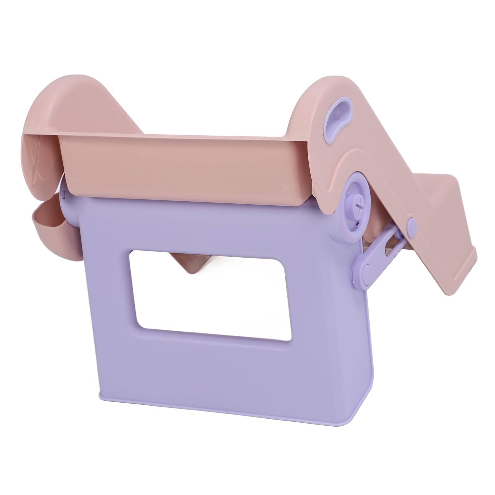 Sgabello da Bagno per Bambini a 2 Gradini con Cestini Laterali per L'addestramento Al Vasino Sgabello per Gradini per gli Oggetti Essenziali dei Bambini Materiale: Plastica (Rosa)