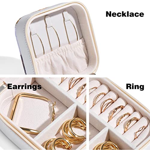 Boîte à bijoux lapin et carotte compacte pour bagues et colliers - 4