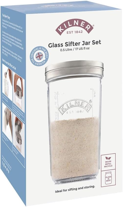 Kilner Sifter Jar Set 0.5 Litre