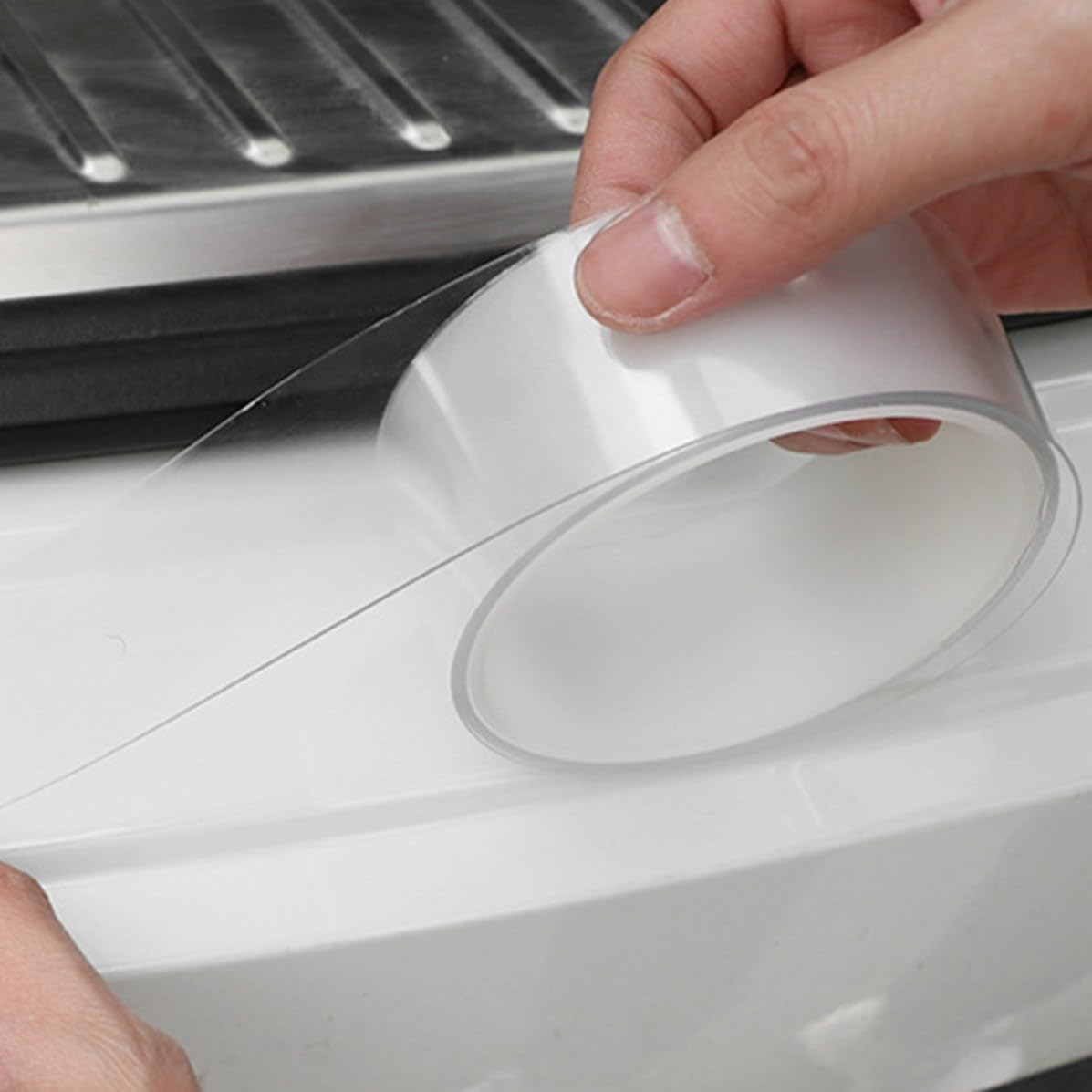 Angoily Car Door Edges Guards 1 Roll Acrylic Automotive Door Entry Guard Flexible Wear-Resistant Protector Exterior