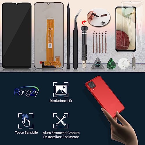 RongZy LCD Schermo per 6.5 Samsung Galaxy A12