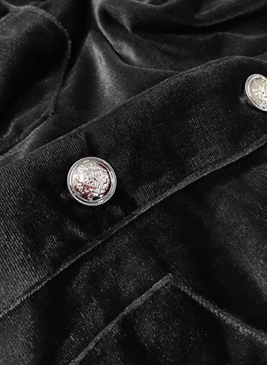 futurino Women's Solid Long Sleeve Velvet Jacket Cardigan Coat with Pocket Coat Future Women's Solid Long Sleeve Velvet3