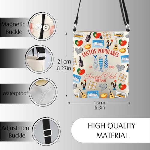 JNIAP Portuguese Gifts Santos Populares Social Club Crossbody Bag Sardine Tin Fish Gift2