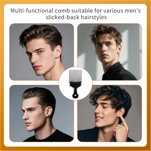 2 Peines Afro Pick de Plástico para Cabello Rizado miniatura 6
