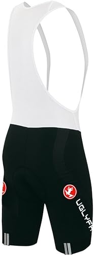 Vista 44 de UGLY FROG Designs - Pantalones cortos de ciclismo con pantalones cortos con peto, pantalones cortos de ciclismo Pro/BIP, acolchado 3D Coolmax